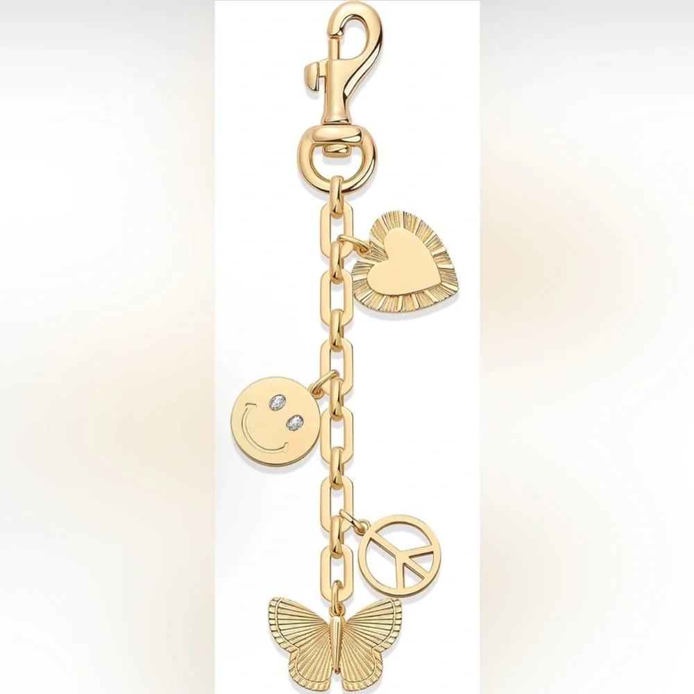 Heart and Smile Charm Bracelet AVAILABLE IN GOLD OR SILVER